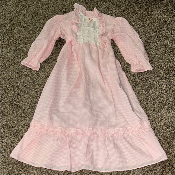Vintage Girls Kid Kountry Pink Dress - Picture 1 of 4